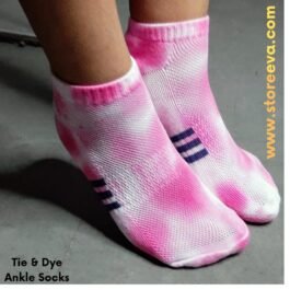 Tie & Dye Ankle Socks Pink