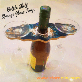 Large Bottle Storage & Glass Holder Wine Glass Holder Shelf Storage.