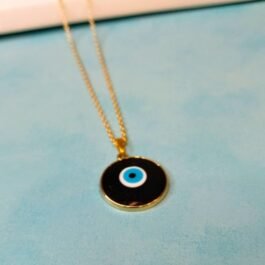 Blue Evil Eye Necklace Handmade