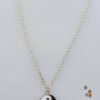 Ying & Yang Double-Sided Silver Charm Necklace