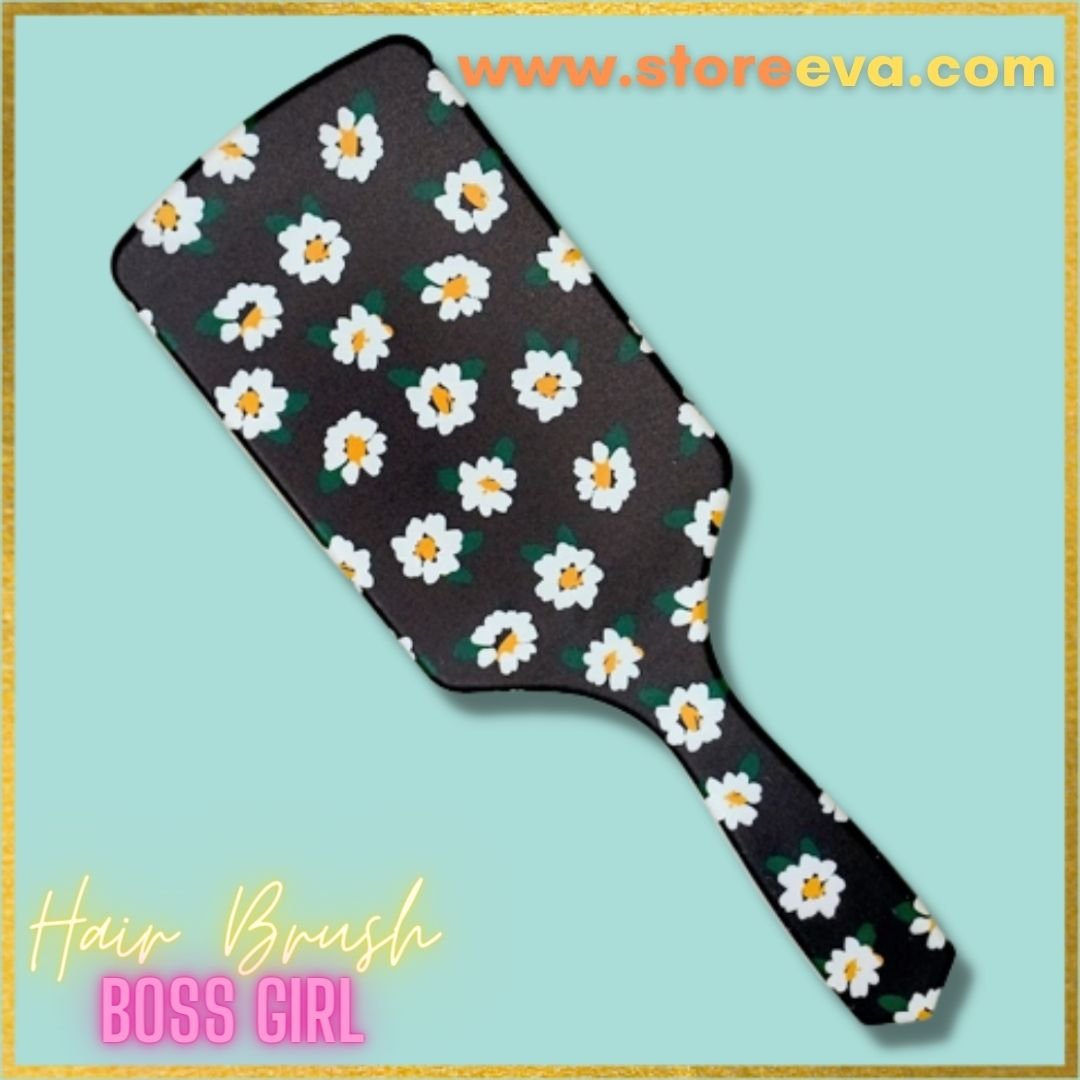 Quirky Prints Paddle Hair Brush D