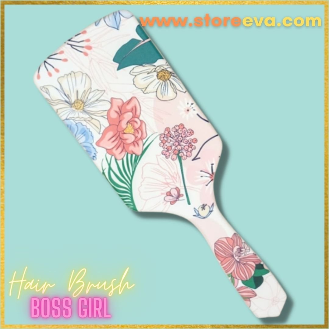 Quirky Prints Paddle Hair Brush F