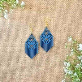Wooden Earrings – Geometric Design