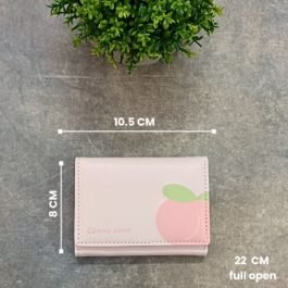 Vegan Leather 3-Fold Wallet – Honey Peach