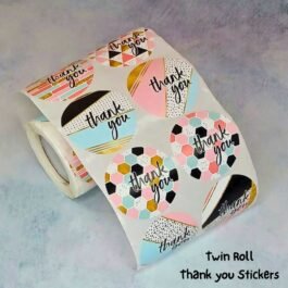 Twin Roll Thank You Stickers